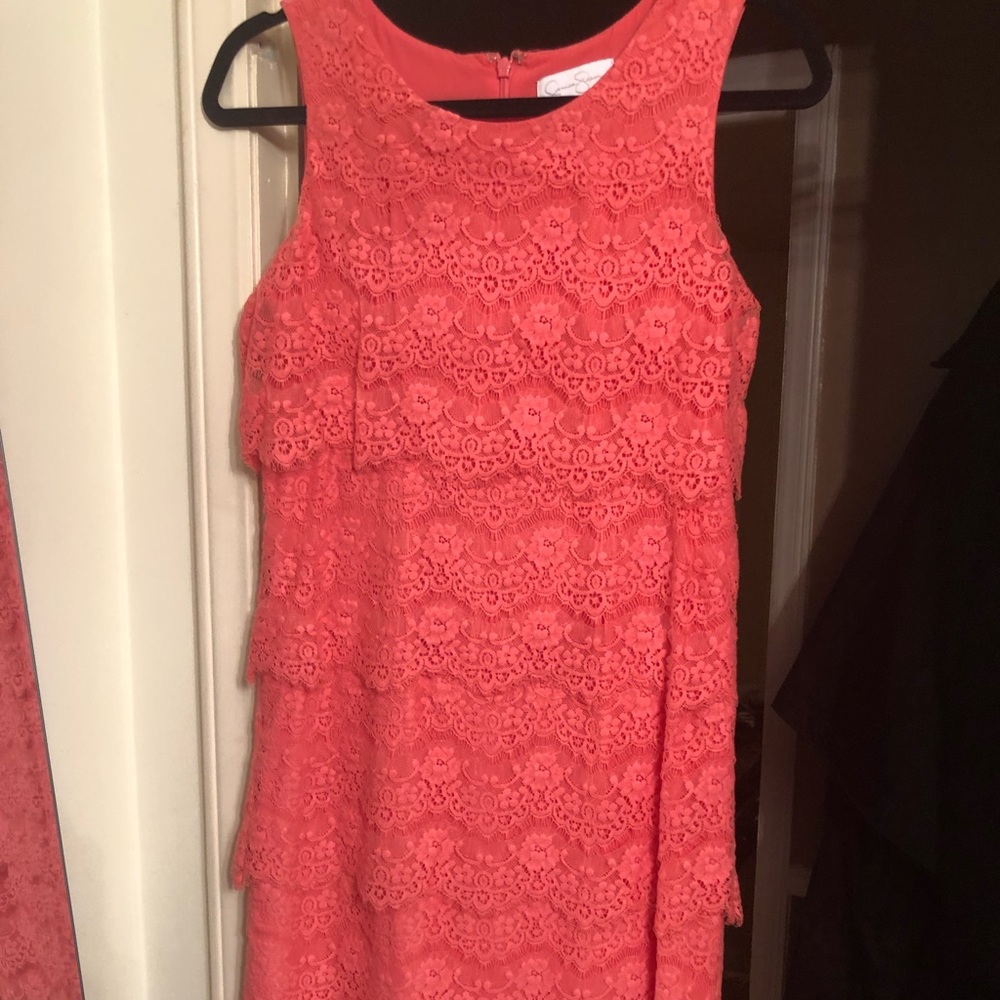 Coral dress